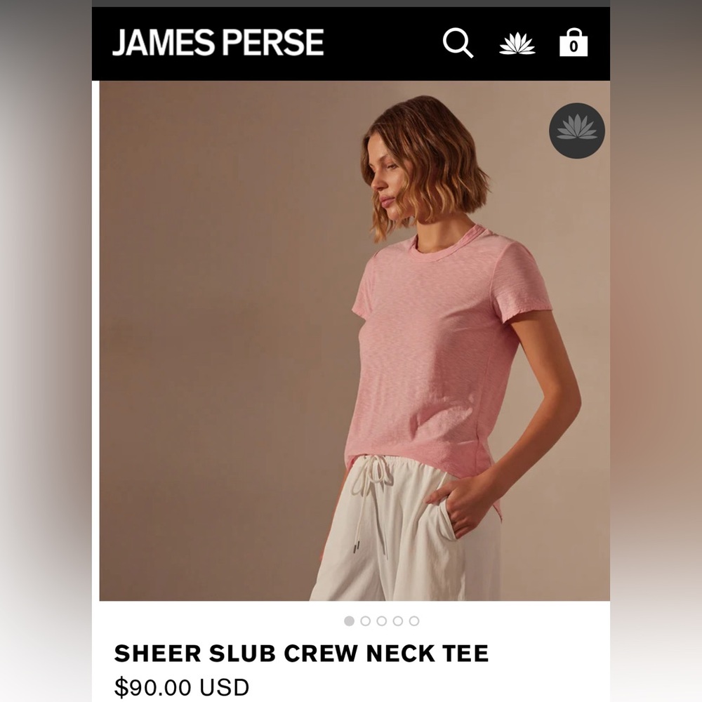 James Perse Crew Neck Tee
